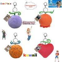 New One Piece Anime Character Luffy Keychain Cartoon Cute Devil Fruit Creative Design Backpack Pendant Decoration Gift Toy