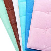 Self Adhesive Home Decor Bathroom Bed Headboards Soft Cushion Peel and Stick Foam Wall Sticker Wall Decoration Wall Panels
