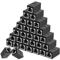 5-20pcs Ethernet Cable Extender,RJ45 cat 5 cat 6 cat6a Coupler, Extender Connector - Ethernet Coupler Female to Female