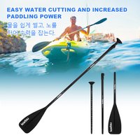 Aluminum Sup Paddle Board Adjustable Kayak Boat Paddle 3Pcs Portable Double Head Stand Up Paddle Surfpaddle for Boating Kayaking