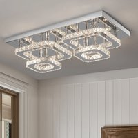 Crystal Ceiling Light Modern Crystal Led Chandelier Luxury Pendant Lighting Home Decor Lamp Living Room Indoor Fixture Bedroom