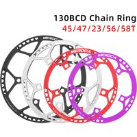 AliExpress MEROCA 130BCD Folding Bicycle Chain Ring With Guard Plate Aluminum Alloy 47/53/56/58T BMX Bicycle Single Chainring