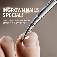 2 pieces of toe nail trimmers - used for trimming thick ingrown nails. Ear ring remover - nail care tool. For manicure