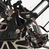 AliExpress NONE KTET Dual Piston Electric Bicycle Hydraulic Disc Brake Kit with Power Cut off Function for Ebike Bicycle Dual Disc Oil Brake