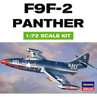 Hasegawa Assembling Aircraft Model Kit 00242 U.S. Navy Carrier-Based Fighter F9F-2 Panther 1/72