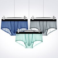 Bullet spermatic cord separation underwear men's vein scrotum pouch four corners underpants curved sexy boxers