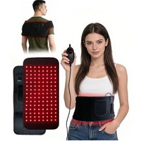 Red Light Therapy Belt 120pcs Red 660nm Near-infrared 850nm Lights Heat Waist Belt for Back Legs Pad Relieve Muscle Soreness