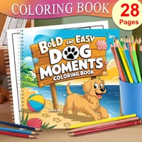 Dog Moments Coloring Book for Adult Colouring Book, Birthday Day Gift, Back to School Supplies, Adults Cute Drawing Book