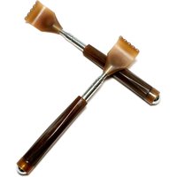 Telescopic Stainless Steel Back Scratcher with Steel Rolling Balls Massage Extendable Itch Reliever Tool for Elderly Self-Help