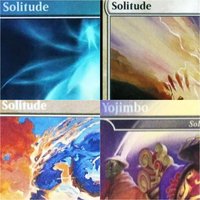 Karty Proxy TCG z Folii/Holo "Solitude" - Czarne, Wysokiej Jakości Karty Proxy do Gry, Karty Kolekcjonerskie do Gry Planszowej i Karcianej
