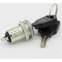 1Set 2 Wires Key Switch ON OFF Lock Switch Phone Lock Security Power Locks with 2 Keys