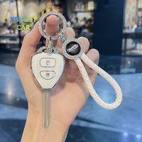 For Toyota Crown Avalon Venza Matrix Yaris 4Runner Corolla Camry Reiz RAV4 4Buttons TPU Shell Fob Keychain Car Key Case Cover