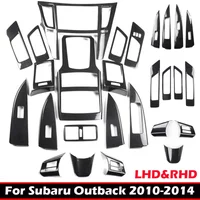 LHD RHD For Subaru Outback 2010-2014 interior accesorios door amrest window rise switch center conlose water cup holder cover