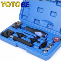 11PCS Brake Line Flaring Tool Kit Professional Double & Single Flare Tool for DIN SAE 4.75mm/6.35mm Brake Pipes