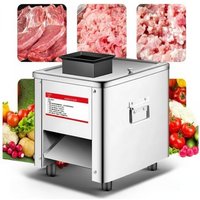Gewerblicher Fleischschneider, 850 W, elektrischer Fleischschneider aus Edelstahl, geeignet für Rind-, Hühner- und Lammfleisch, für eine schnelle Verarbeitung in Restaurants und Küchen.