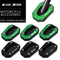Motorcycle Side Stand Enlarged Plate Kickstand For Kawasaki Z400 Z500 NINja 125 250 400 500 7 Hybrid ZX25R ZX4R ZX4RR 2019-2026