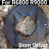 PASS QUEST BCD110 AERO Chainring For Shimano 6800 R9000 Di2 offset 3mm 4 Bolt Double 50 34 50 34t 50x34 12-speed 11 speed Star
