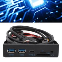 USB3.2 GEN1 Type C Floppy Drive Panel 5Gbps Plug and Play 3.5inch Front Panel USB3.2 19PIN Hub for WIN XP 7 8 10 11 for LINUX