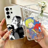 Aegis P3 Game Persona 3 Phone Case For Samsung S25,S24,S21,S22,S23,S30,Ultra,S20,Plus,Fe,Note,10,9,5G Transparent Cover