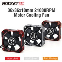 Rocket 35mm Metal Motor Cooling Fan 8.5V/21000RPM Heat Dissipation Cooling Fan for 1/10 1/12 1/8 RC Car Sensored Brushless Motor