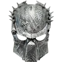 Hot Predator Mask Halloween Horror Mask Lone Wolf Masks Rivet Snap Masque Predator Cosplay Alien Predator Mask Gold and Silver