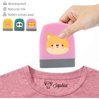 1pc Personalize Custom Stamp Personalized Name Teacher Leader Signature Cloths Contract Selfing-inking Stamp Available Name Toy