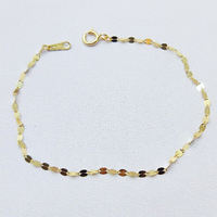 14k gold anklets for women 22+3cm real gold 14k bracelets 17.5cm custom make jewelry