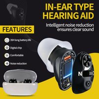 Hearing Aid Invisible In-Ear Intelligent Noise Reduction Digital Chip Comfortable Clear Sound For Elderly Hearing Loss