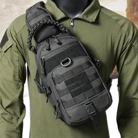 Camping Brusttasche Taktischer Rucksack für Männer Sport Schulter Outdoor Wandern Klettern Radfahren Angeln MOLLE Sling EDC Fanny Pack