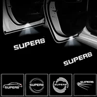 2pcs For Skoda Superb BS/ST 2009-2014 Superb CONBI B8/3V 2015-2024 Car Logo Door Light Laser Projector Welcome Lamps Decoration