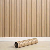 Striped Self Adhesive Wall Decal Waterproof Non Fading Wear Resistant Wallpaper for Apartment Household Interior Design