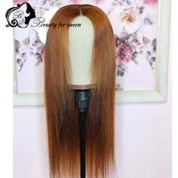 Transparent 13x4 Lace Frontal Wigs 180% Density Brown Long Straight For Women Cosplay 2026 Brazilian Human Hair Wig Fashion