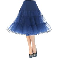BABYONLINE Short Tutu Petticoat Vintage Puffy Organza Petticoat Rockabilly Cosplay Swing Retro Crinoline Underskirt CPA423
