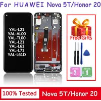 6.26''Test For Huawei Honor 20 Honor20 LCD Display Touch Screen Digitizer Assembly Replacement For Huawei Nova 5T Nova5T LCD