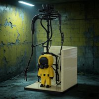 MOC Backrooms Building Blocks Kit Liminal Space Horror Monster Creepy Empty Office Scenc Figure Toy Adult Gift For Movie Fans