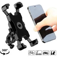AliExpress NONE Bike Phone Holder 360° Rotatable Universal Bicycle Motorcycle Phone Holder for Mobile Phone Stand Shockproof Bracket GPS Clip