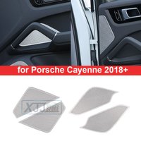 Fit for Porsche Cayenne 2018 2020 2022 2023 2024 Stainless Auto Accessories Interior Door Speaker Audio Horn Cover Trim Frame