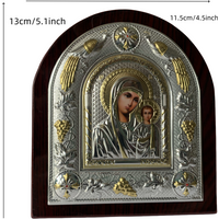 Virgin Mary Icon Aluminum Sheet Jesus Church Utensils Religious Catholic Orthodox Decoration Christmas Easter Decor