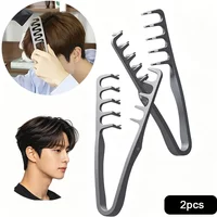 Fluffy Texture Styling Comb Volumizing Wide-Tooth Hairbrush Curling Tools Fluffy Roots Hair Seam Hairdressing Comb for Men Ideal