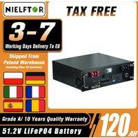 48V 120Ah Lithium LiFePO4 Battery Built-in 100A BMS with Touchable Display 51.2V 100Ah 200Ah 300Ah 600Ah 900Ah LiFePO4 Battery