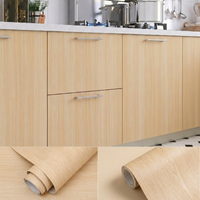 40cm Classic Wood Grain Self Adhesive Wall Sticker Waterproof Stain Resistant Wallpaper Wooden Tabletop Furniture Renovation
