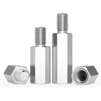 M2 M2.5 M3 M4 M5 M6 Stainless Steel Hex Standoff Male to Female Stand-off Spacer Screw Length 4~100mm