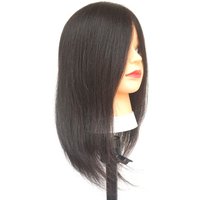 Short Hair Human Hair Mannequin Head for Hairdresser Training Styling Practice Solo Salon Dummy Doll for Hairstyle Development