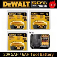 DeWalt Battery 20V 5Ah 6Ah Lithium Battery Fit DCF DCD DCG DCS DWE Series Drill Wrench Saw Grinder Impact Driver Power Tools