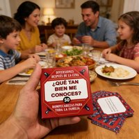 Mini Card Game: Test Your Knowledge about Me - 50 Fun Dilemmas Conversation Game English and Spanish Party Game