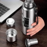 600-2000ml with Filter 316Stainless Steel Vacuum Cup Portable Double Layer Mountaineering Cup Large Capacity Sports Vacuum Cup