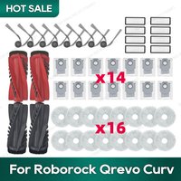 Compatible for Roborock Qrevo Curv / Qrevo Edge / Qrevo S5V Accessories Hepa Filter Rag Dust Bag Replacement Parts