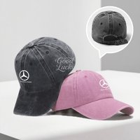 Fashion Casual Car Logo Vintage Hip Hop Baseball Cap Sunscreen Hat For Mercedes Benz A C E S G Class GLC CLE CLA GLB GLS W177