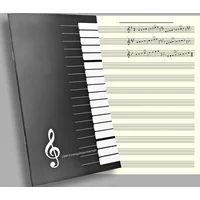 1pc 18Pages Music Sheet Spiral Notebook Manuscript Paper Exercise Book Record Paper Piano Guitar Musical Notebooks