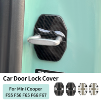 For Mini Cooper F65 F66 F56 F55 F67 Car Door Lock Protective Buckle Cover Case ABS Waterproof Anti Rust Car Styling Accessories